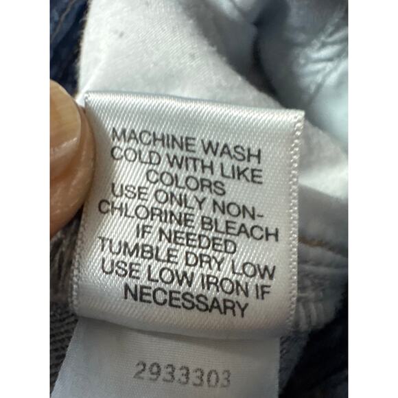 Chelsea & Violet Women’s Crop Straight Leg Button Fly Blue Denim Jeans Size 27 - Picture 8 of 8